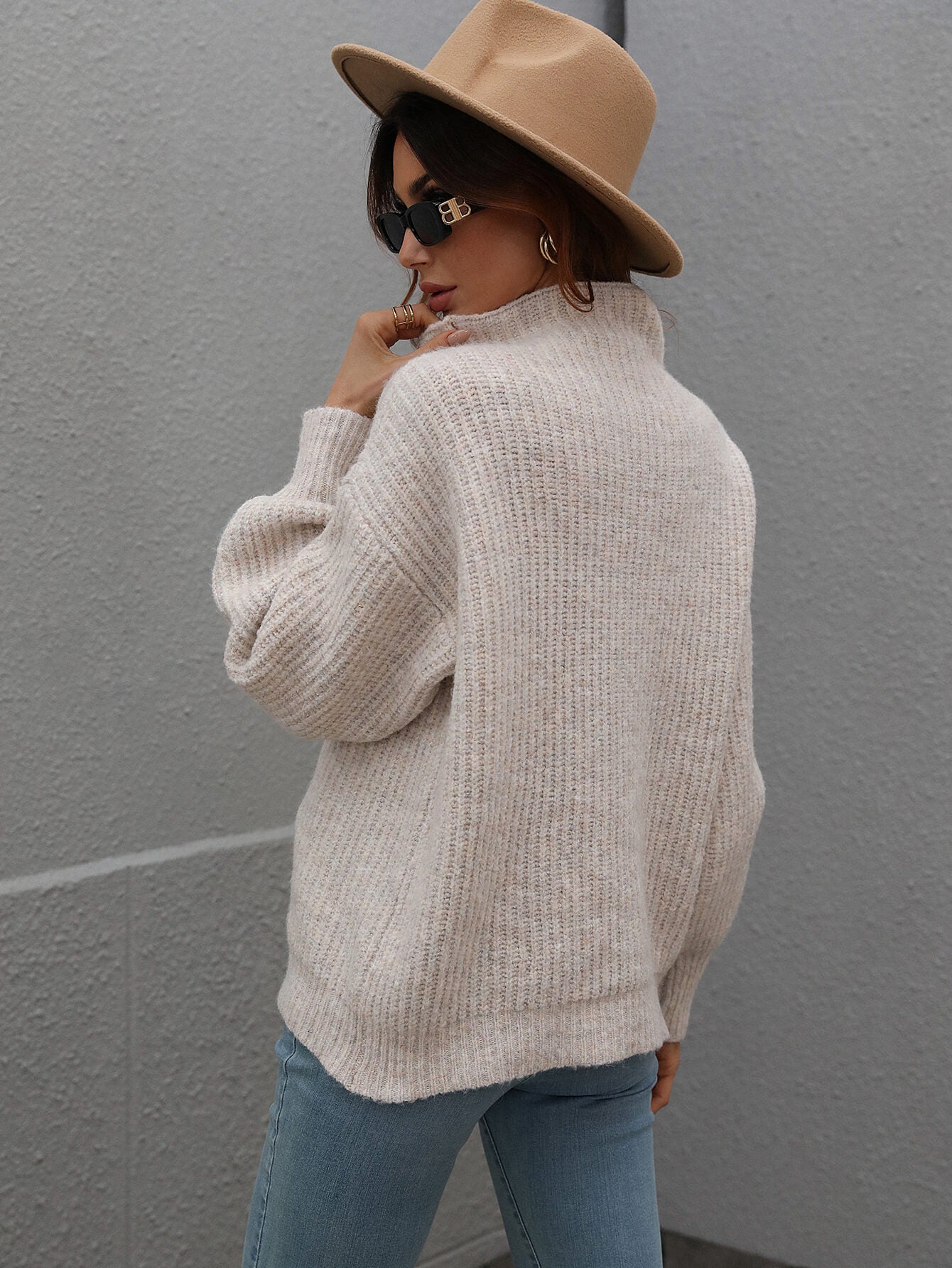 CHESTER KNIT JUMPER BEIGE