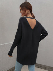 CLIA KNIT SWEATER - BLACK