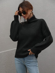 CHESTER KNIT JUMPER - BLACK