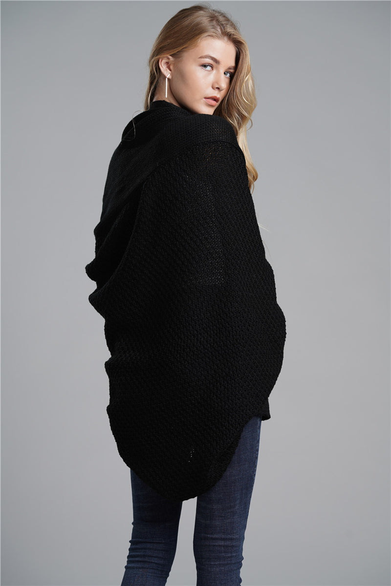 Black Batwing Easy On Cardigan