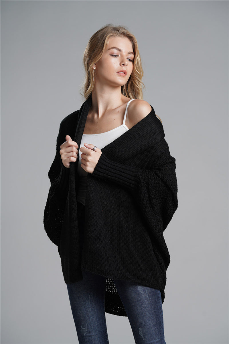 Black Batwing Easy On Cardigan
