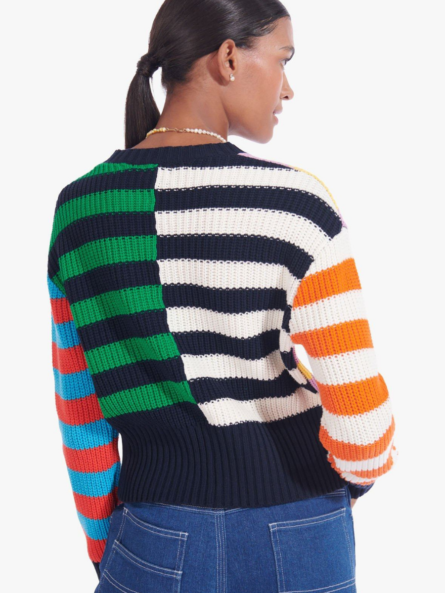 ROBERTA Stripe Multi Color Knit Top