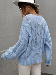 ZINNY KNIT SWEATER - BLUE