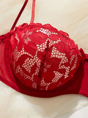 Casual High-Quality Skin-Friendly Lace Trim Underwear Set