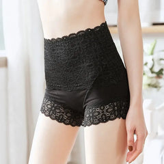 CasualLace Safety Short Pants High Waist Solid Color Lady Thin Panties