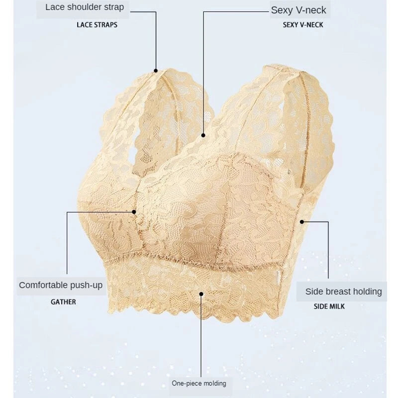 Casual Lace Sleep Sports Padded Push Up Chest Wrap Underwear
