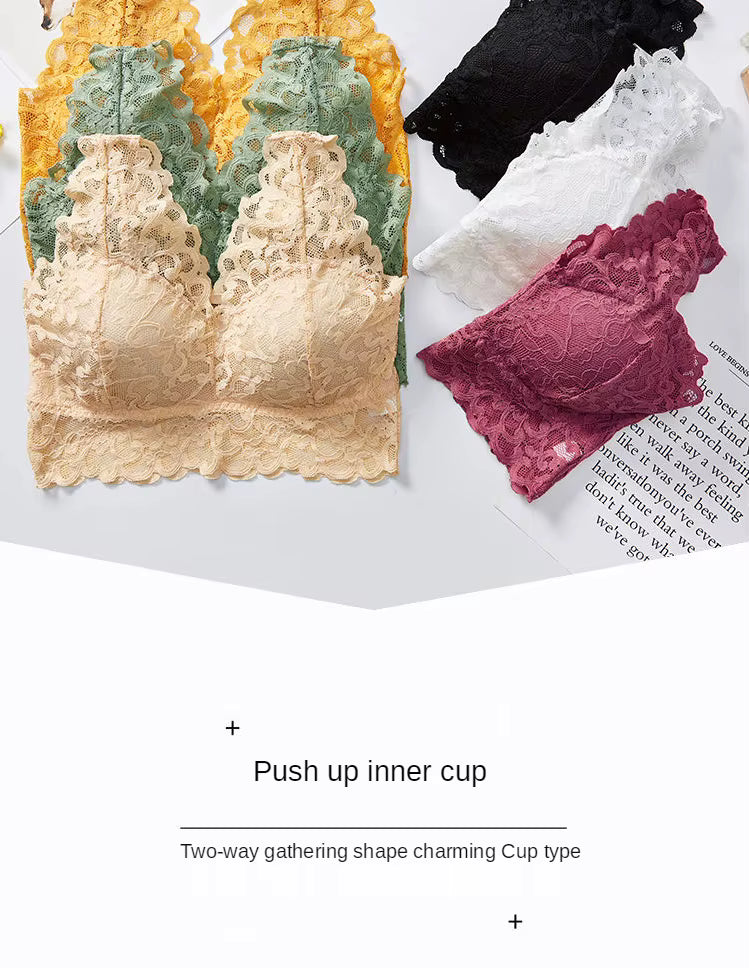 Casual Lace Sleep Sports Padded Push Up Chest Wrap Underwear