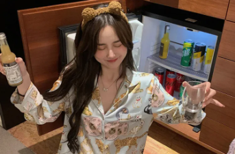 Casual Long Sleeve Long Trousers cartoon Sleepwear Two Piece Set