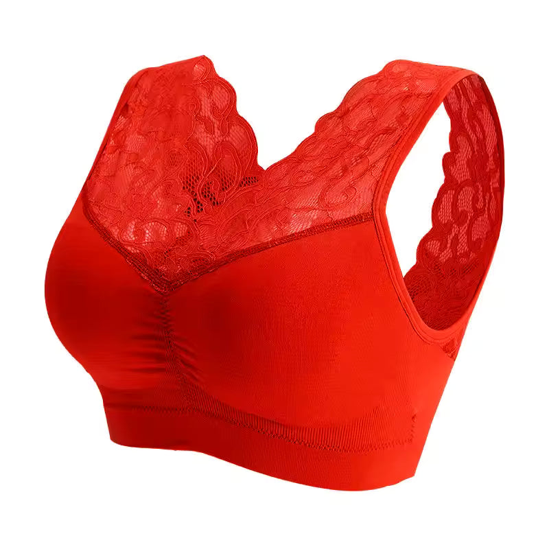 Casual Push Up Wireless Lace Padded Bralette Underwear Lingerie Sports Bra