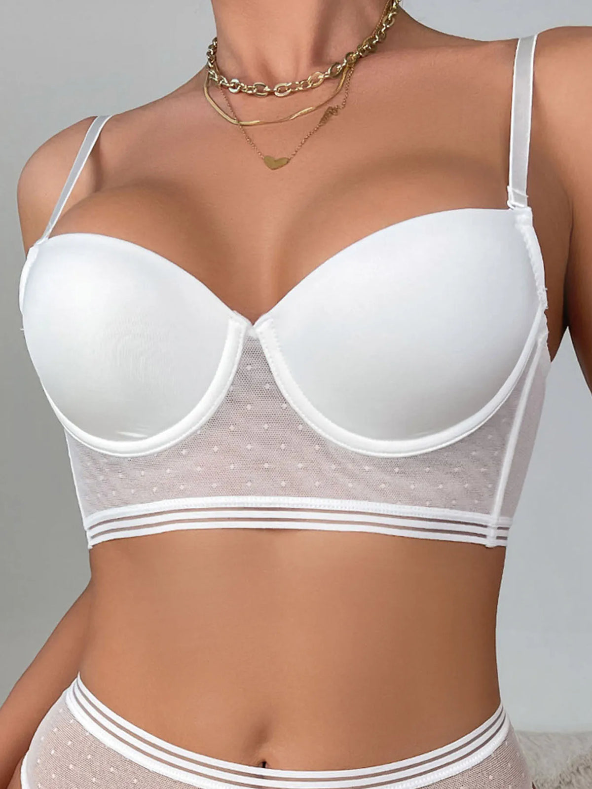 CasuaPush-up bra plus size big bra chest bra with underwire