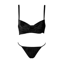 Casual Ribbed Design V-shape Polyamide Underwire