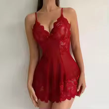 Casual Tight Fitting Clothes Transparent Flower Lace Sheer Dress