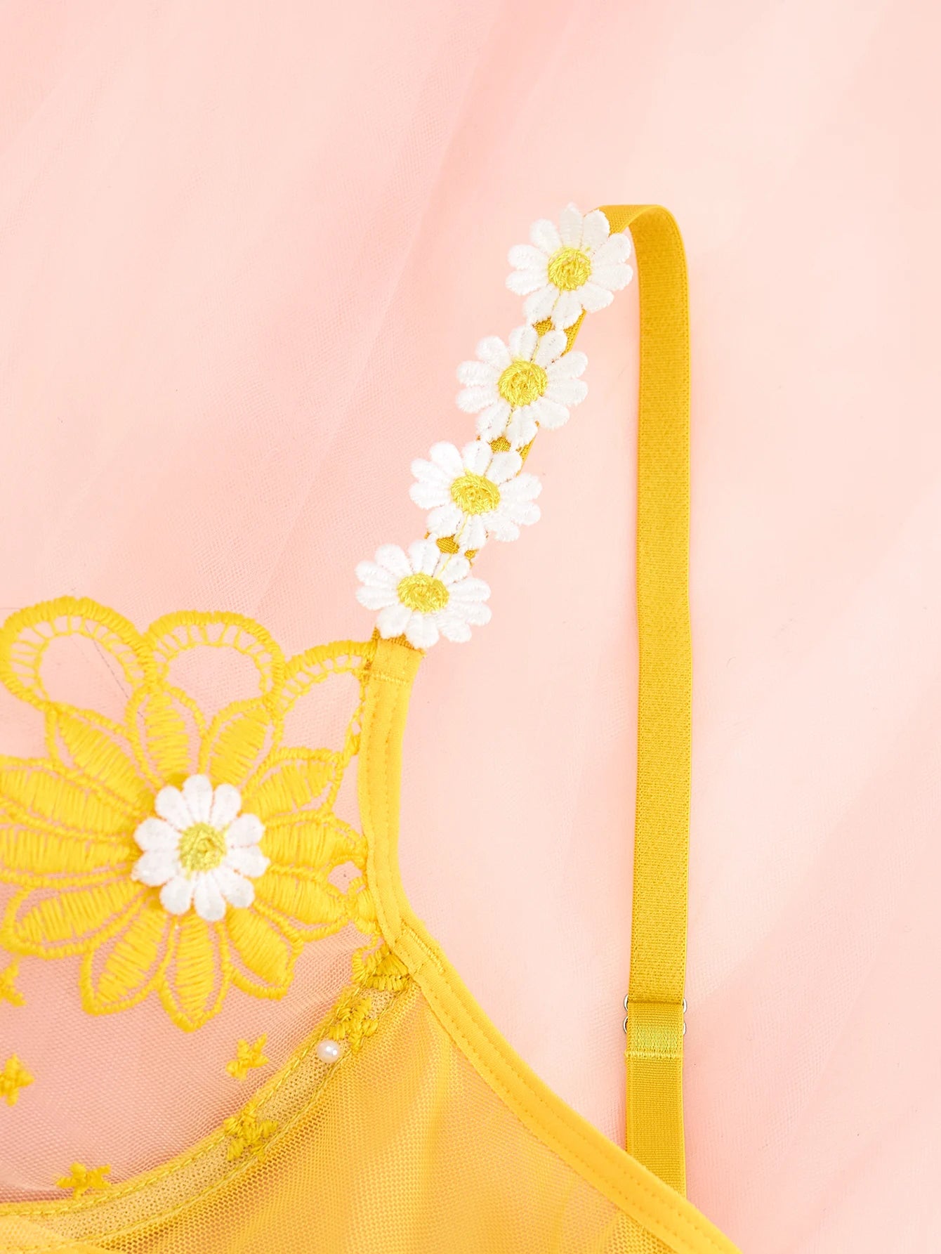 Casual Youthful And Beautiful Transparent Embroidered Underwear