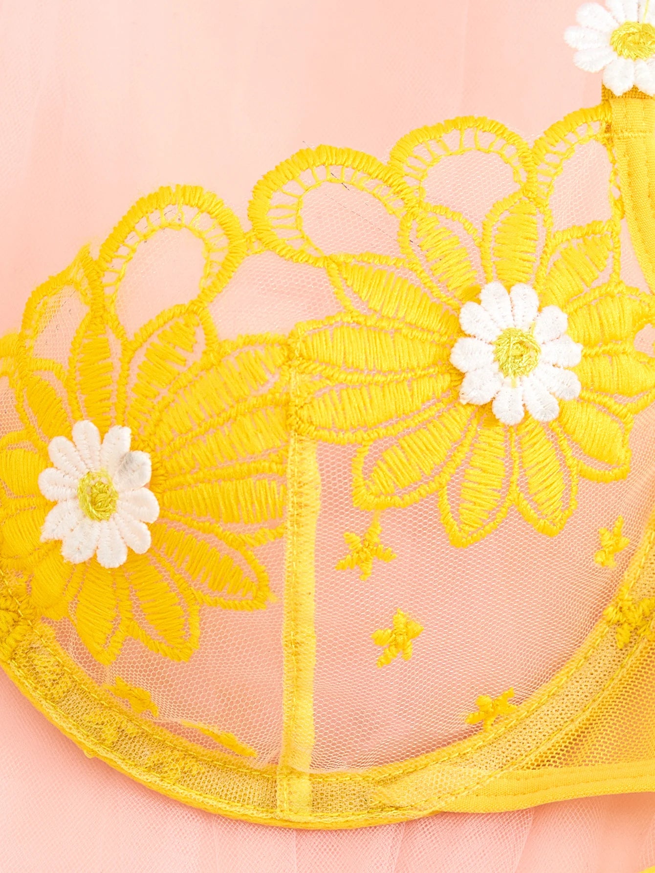 Casual Youthful And Beautiful Transparent Embroidered Underwear