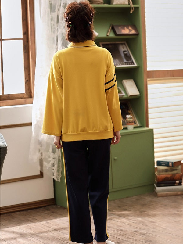 Cotton Kurta With Pocket Long Sleeve Kimono Laced Pajamas