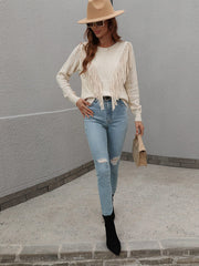 FOREST ADVENTURES KNIT TOP - CREAM