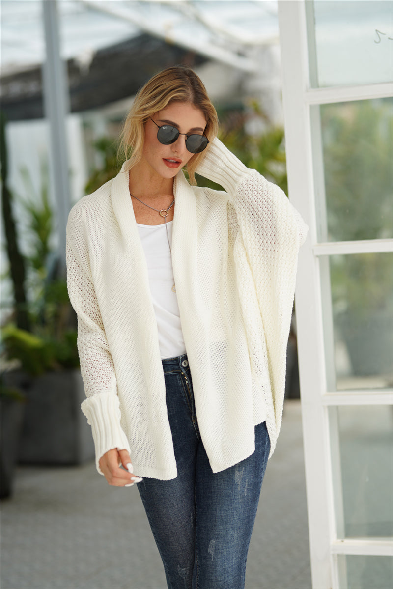 Cream Batwing Easy On Cardigan