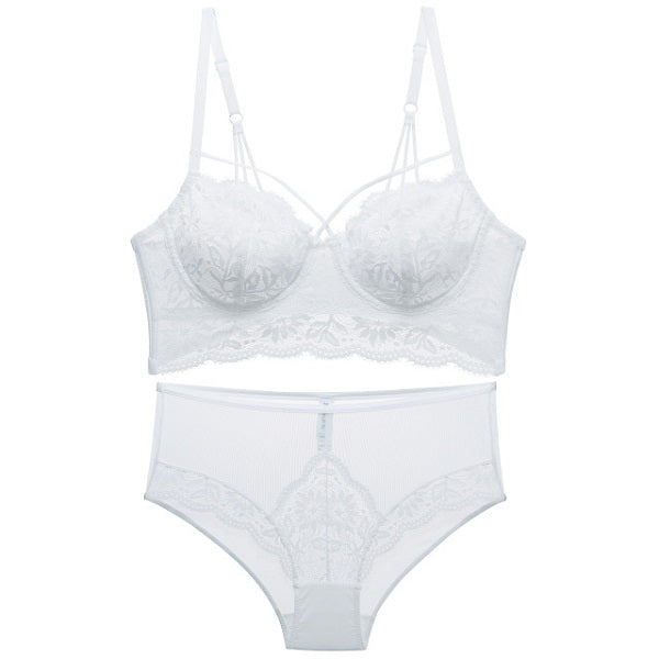 Cup Bra Set Push Up Brassiere Set Lace Embroidery