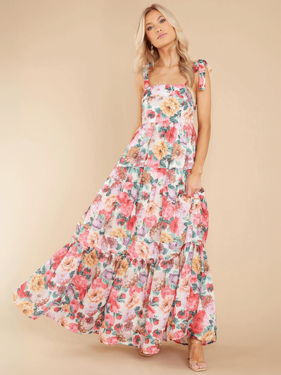 Vaughn Floral Tiered Maxi Dress
