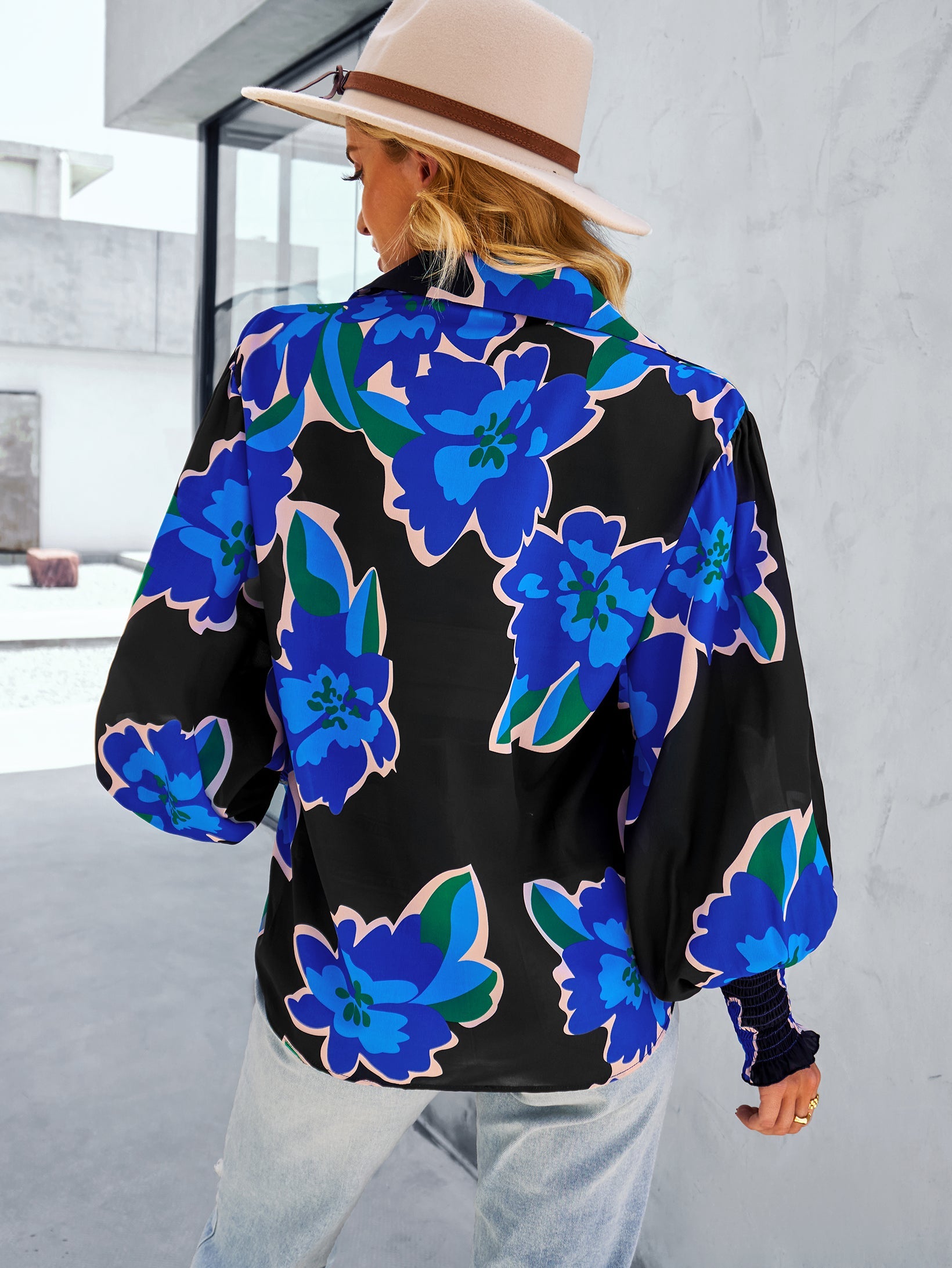 FLEETWOOD BLOUSE - BLACK PRINT