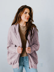 Campfire Hoodie Jacket - Mauve