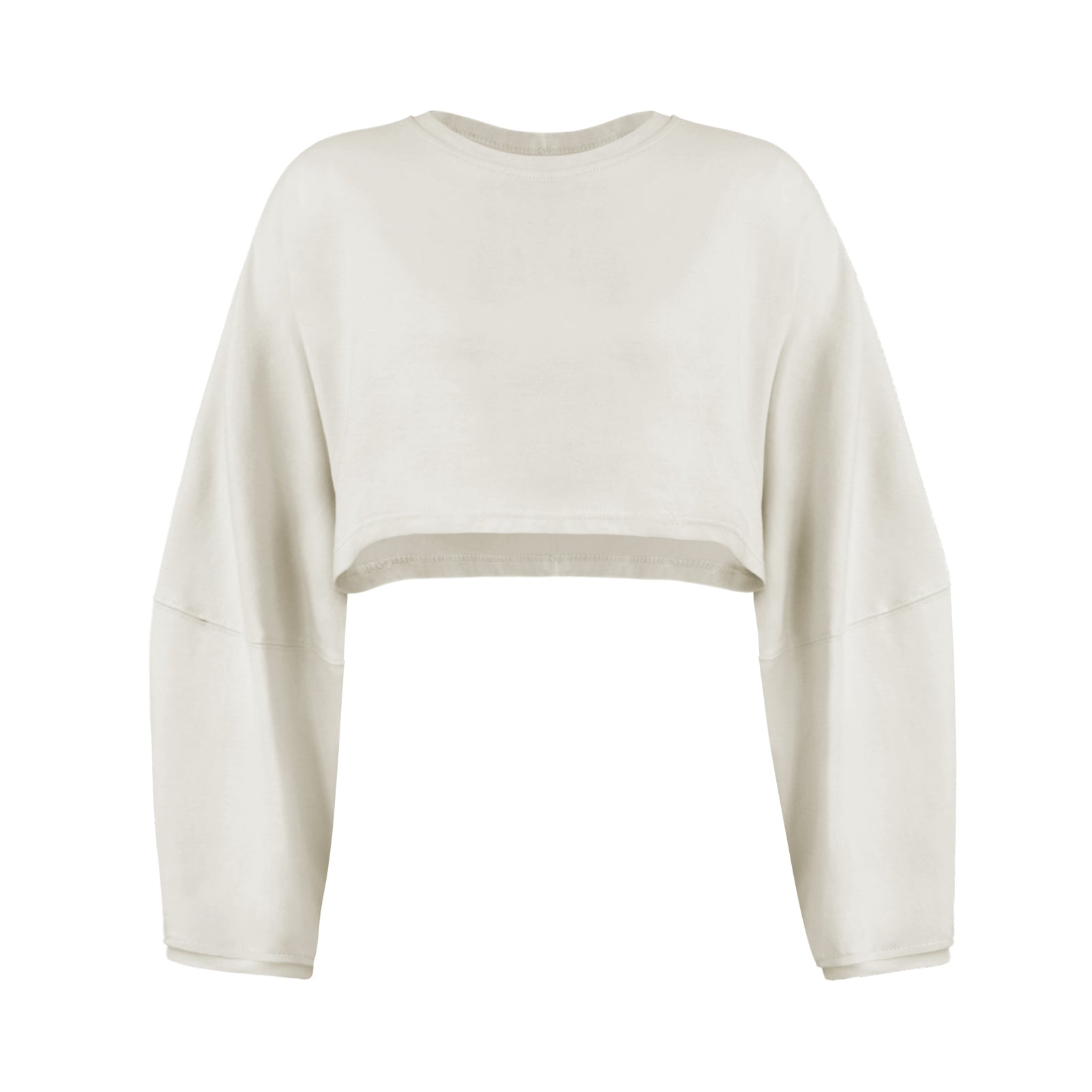 Molly Wide Sleeve Crop Top - Apricot