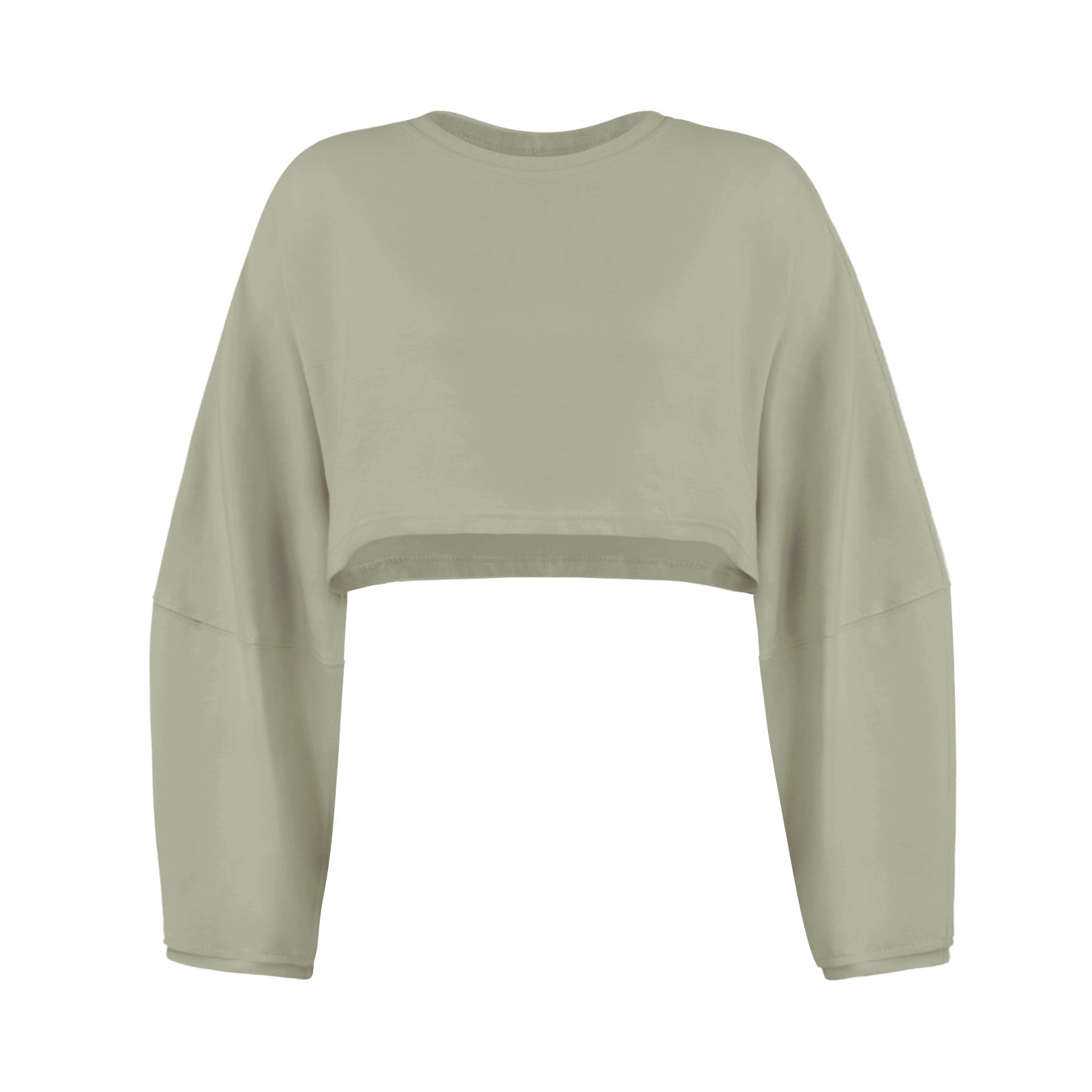 Molly Wide Sleeve Crop Top - Sage