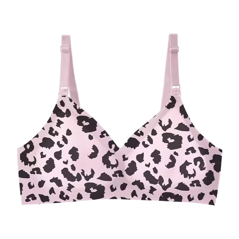 Casual Leopard Print Chest No Steel Ring Underwear