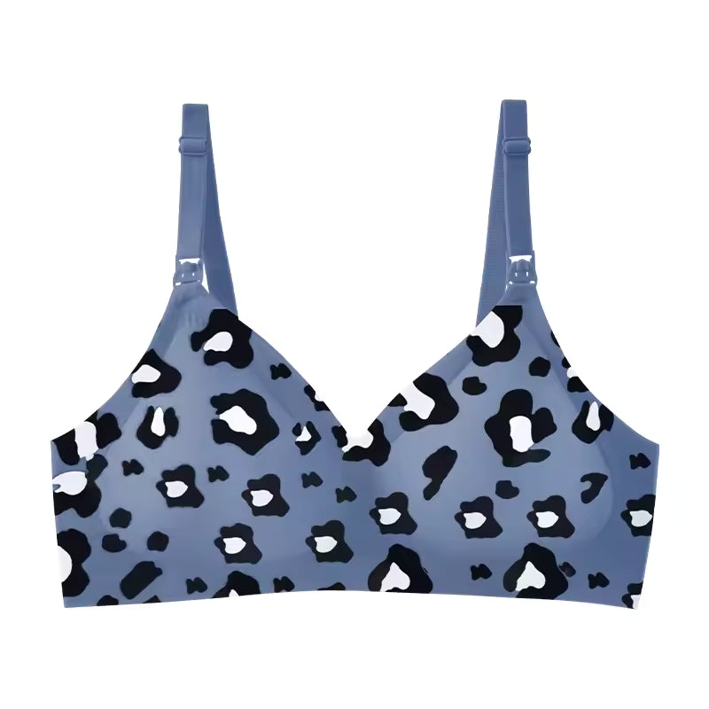 Casual Leopard Print Chest No Steel Ring Underwear
