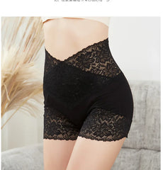 Elegant Breathable Cotton Lace High Waist Safety Short Pants