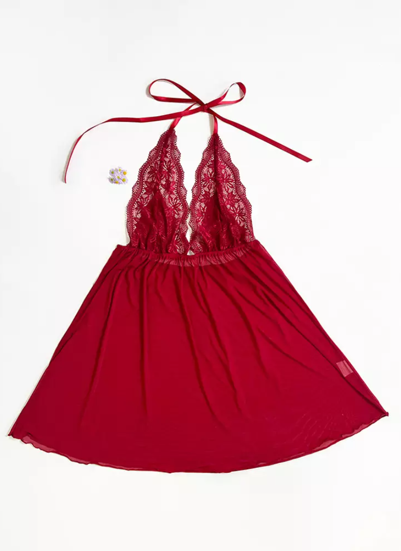Elegant Halloween Chic Sleep Baby Dolls  Chemises Mini Dresses