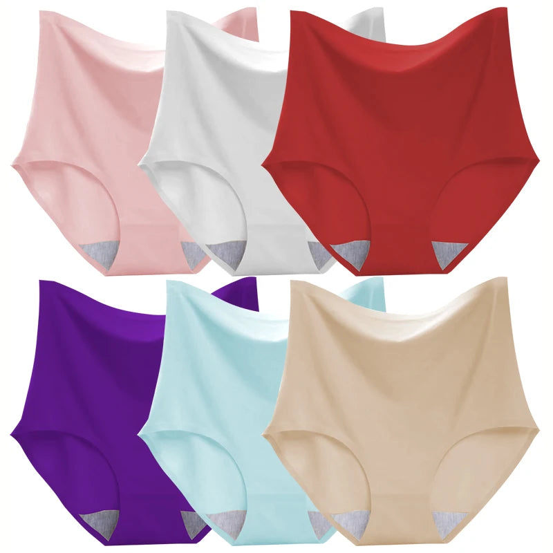 Elegant In Hip Lift plus size Breathable Briefs High waist Seamless Panties
