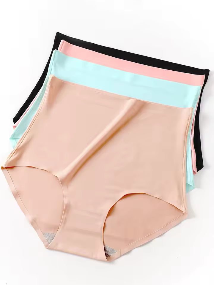 Elegant In Hip Lift plus size Breathable Briefs High waist Seamless Panties