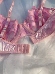 Elegant Lace Transparent Fairy Embroidery Push Up Breves Thin Erotic Bras