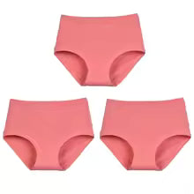 Elegant Large Intimate Cotton High Waist Underwear Three Pcs Panties