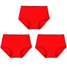 Elegant Large Intimate Cotton High Waist Underwear Three Pcs Panties
