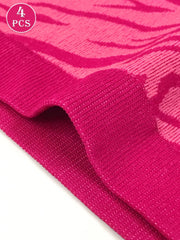 Elegant Low-Rise Briefs Seamless Stretchy Breathable in Leopard Zebra Solid
