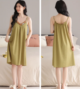 Elegant Spaghetti Strap Mini Sleeveless Nightgown Dress