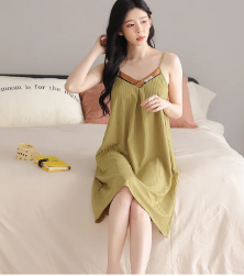 Elegant Spaghetti Strap Mini Sleeveless Nightgown Dress