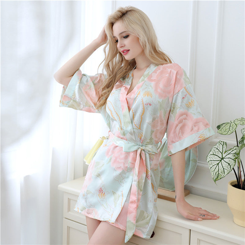 Flower Print Long Sleeve Pajama
