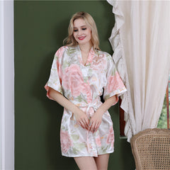 Flower Print Long Sleeve Pajama