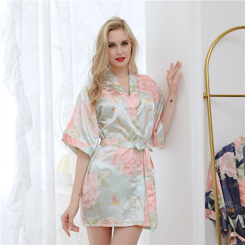 Flower Print Long Sleeve Pajama