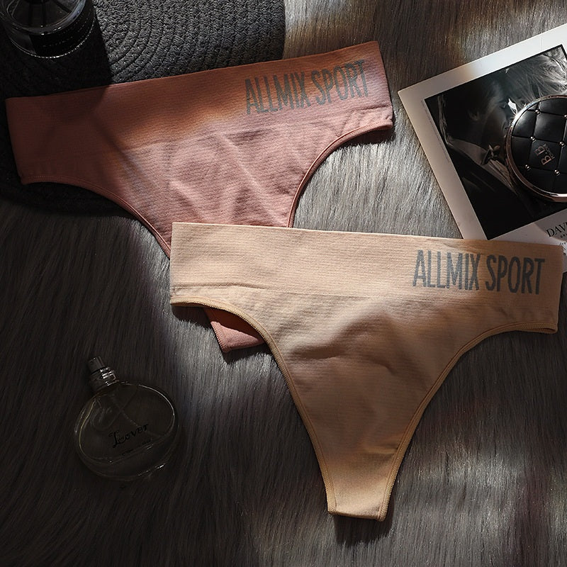 Letter Print Sports Briefs