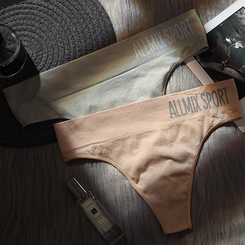 Letter Print Sports Briefs