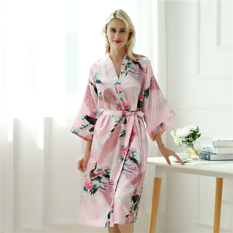 Peacock Print Long Sleeve Pajama