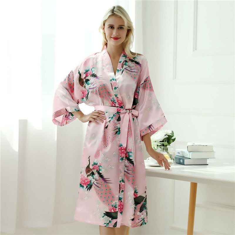 Peacock Print Long Sleeve Pajama