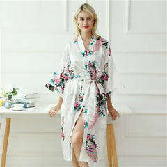 Peacock Print Long Sleeve Pajama