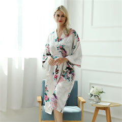 Peacock Print Long Sleeve Pajama