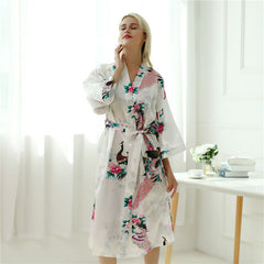 Peacock Print Long Sleeve Pajama