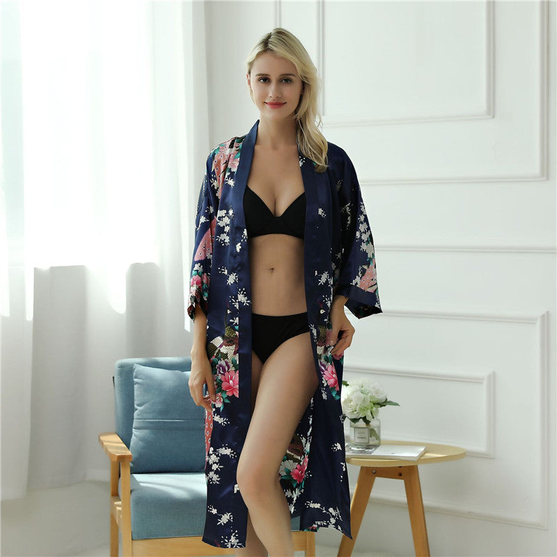 Peacock Print Long Sleeve Pajama